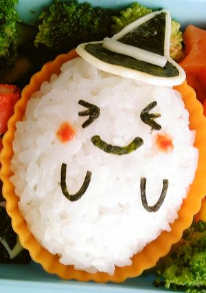 キャラ弁＊ハロウィンおばけ弁当♪-レシピのメイン写真
