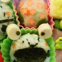 ポテサラのあじさい☆キャラ弁-レシピのメイン写真