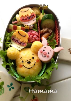 プーさん♪キャラ弁-レシピのメイン写真