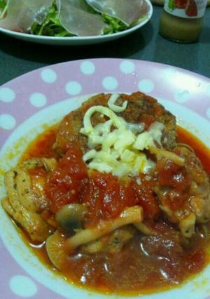 チキンとハンバーグのトマト煮-レシピのメイン写真