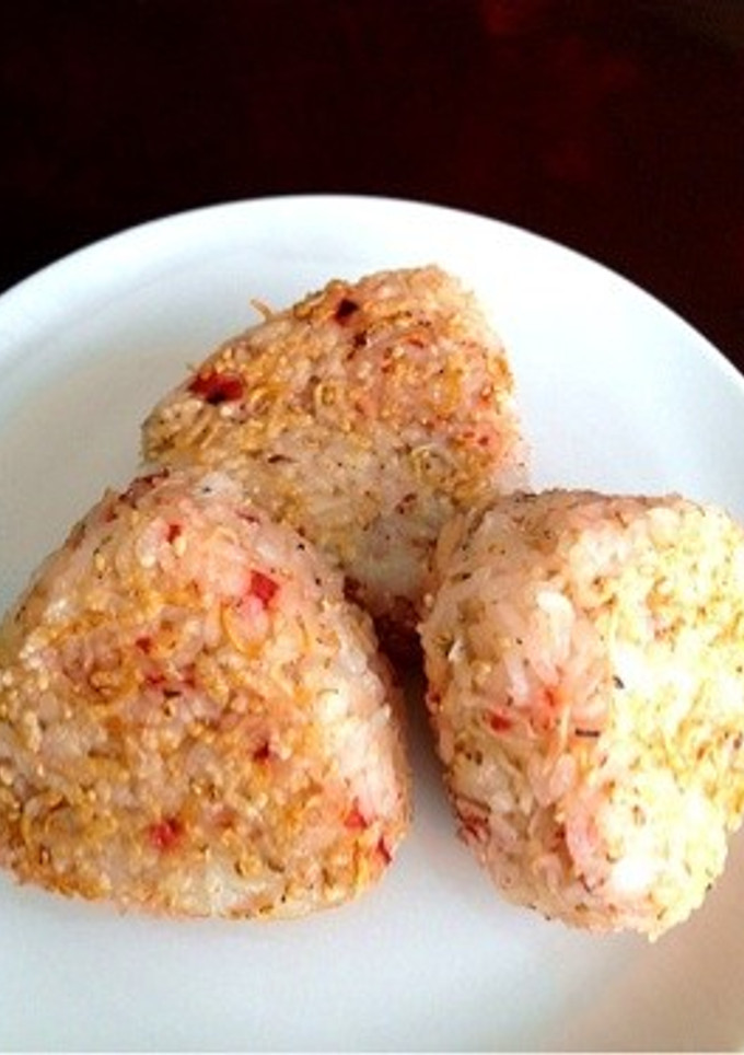 ちりめんじゃこと梅の焼きおにぎり-レシピのメイン写真