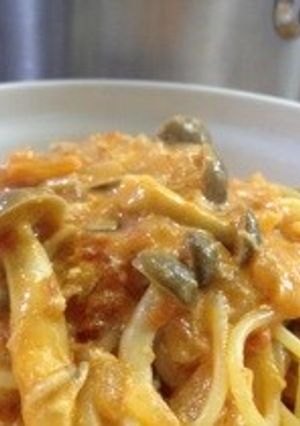 双子座が作るカニとトマトのクリームパスタ-レシピのメイン写真