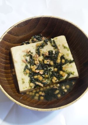 高野豆腐でお茶漬け-レシピのメイン写真