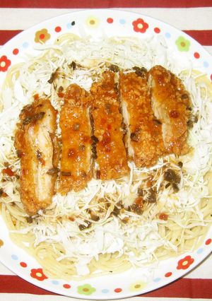ローソンLチキで簡単パスタ-レシピのメイン写真