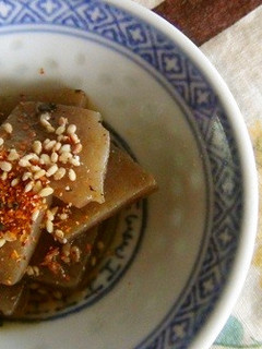 お弁当にもう一品!こんにゃくのポン酢炒め-レシピのメイン写真