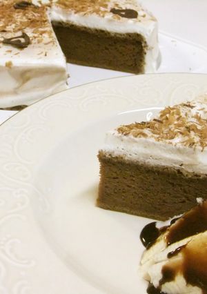 丸型で♡しっとりチョコシフォンケーキ-レシピのメイン写真