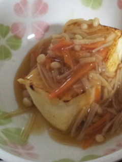 簡単★焼き豆腐のあんかけ-レシピのメイン写真