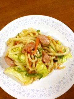 男子が喜ぶ☆カラオケ店の焼きうどん風-レシピのメイン写真