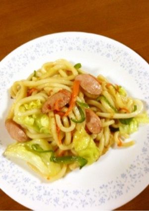 男子が喜ぶ☆カラオケ店の焼きうどん風-レシピのメイン写真