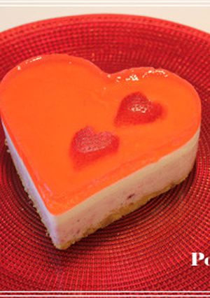 バレンタインにハートのストロベリーケーキ-レシピのメイン写真