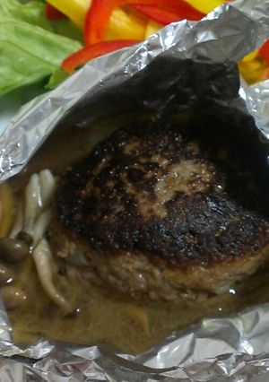 ホイル包み焼和風ハンバーグ☆-レシピのメイン写真