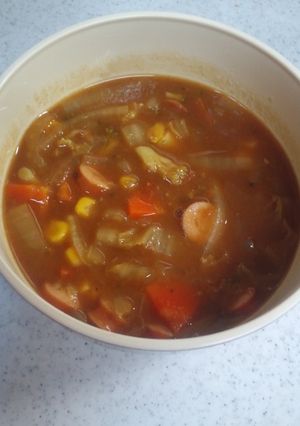 野菜嫌いな子供の為の野菜カレースープ-レシピのメイン写真