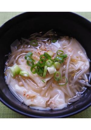 【副菜】もやしワンタンスープ-レシピのメイン写真