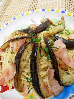 茄子とベーコンの和っぽいパスタ-レシピのメイン写真