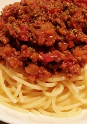 家にある材料で!本格ボロネーゼパスタ-レシピのメイン写真