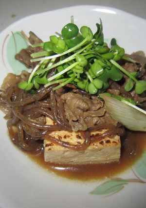 焼き豆腐のすき煮-レシピのメイン写真