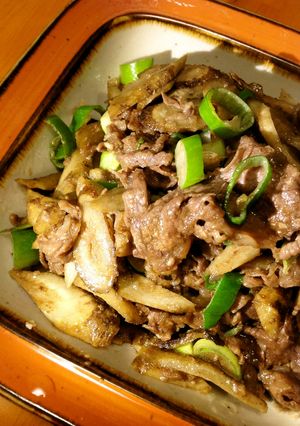 10分 牛肉とごぼうの炒り煮-レシピのメイン写真