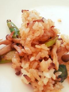 Rのアスパラしめじのバター炒飯-レシピのメイン写真