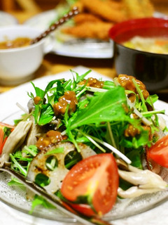 水菜サラダ♪ナッツゴマだれ-レシピのメイン写真
