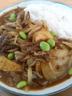 厚揚げときのこの和風カレー-レシピのメイン写真
