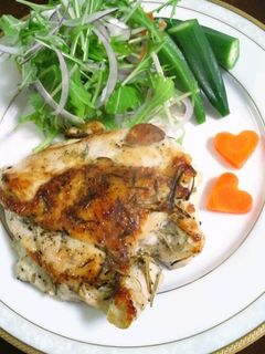 鶏胸肉のハーブ焼き♬-レシピのメイン写真