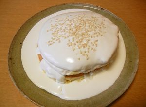 ココナッツクリームで南国風パンケーキ-レシピのメイン写真