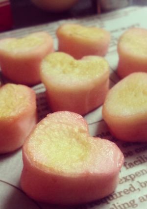 ピンクのはんぺんハート お弁当に＊-レシピのメイン写真