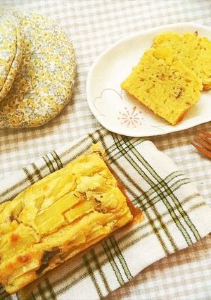 ノンバターさつまいもとごまのケーキ-レシピのメイン写真