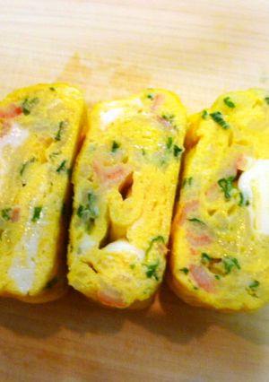 香り箱ＤＥ出汁いらずの卵焼きインお弁当-レシピのメイン写真