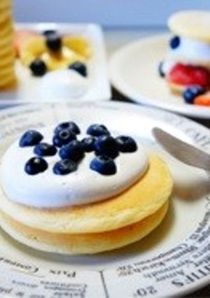 ○手作りmix粉でふわふわﾊﾟﾝｹｰｷ○-レシピのメイン写真