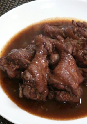 圧力鍋使用☆鶏肉手羽元赤ワイン煮込み-レシピのメイン写真