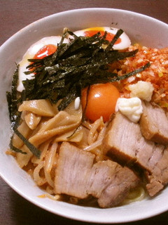 鶏油仕立て汁なし麺-レシピのメイン写真