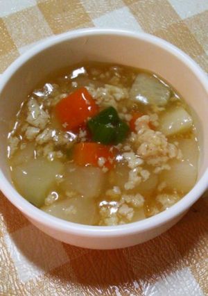 離乳食☆お野菜と鶏挽き肉のトロ～リあん煮-レシピのメイン写真