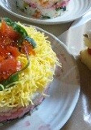 すし太郎 de ちらし寿司雛ケーキ-レシピのメイン写真