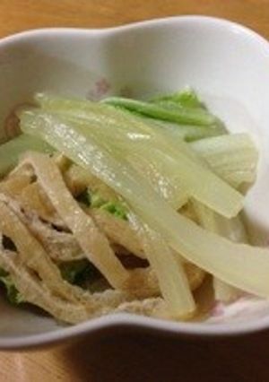 白菜と油揚げの煮びたし-レシピのメイン写真