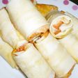 キムチとチーズの春巻き