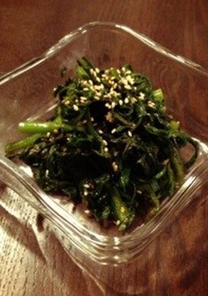 簡単☆春菊のしょうがあえ-レシピのメイン写真