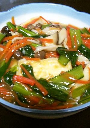 美味しい野菜のあんかけ豆腐！-レシピのメイン写真