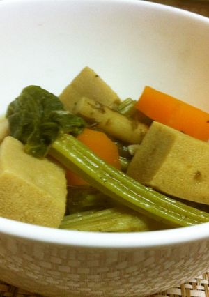 醤油麹で！若ごぼうと高野豆腐の煮物-レシピのメイン写真