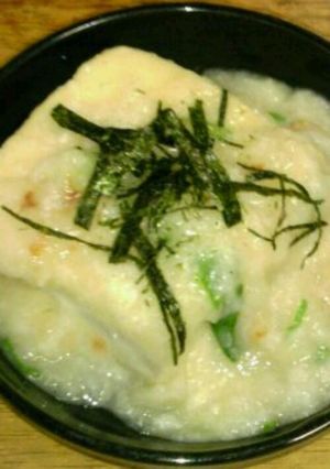居酒屋風。豆腐ステーキとろろがけ-レシピのメイン写真