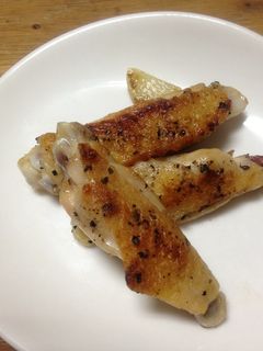 フライパンでお手軽な鶏スペアリブ塩焼き-レシピのメイン写真