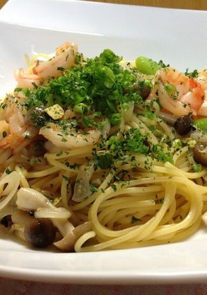 簡単楽々！エビとアスパラのペペロンチーノ-レシピのメイン写真