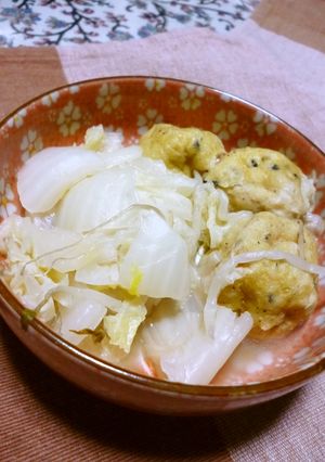 がんもと白菜ともやしの煮浸し-レシピのメイン写真