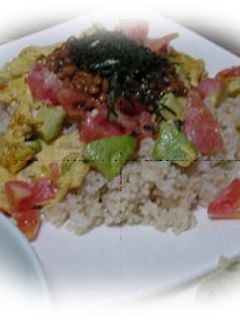 アボカドと納豆の和風オムライス-レシピのメイン写真