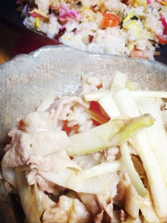 うどと冷しゃぶの酢味噌和え-レシピのメイン写真