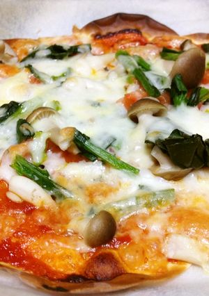 餃子の皮で簡単ピザ-レシピのメイン写真
