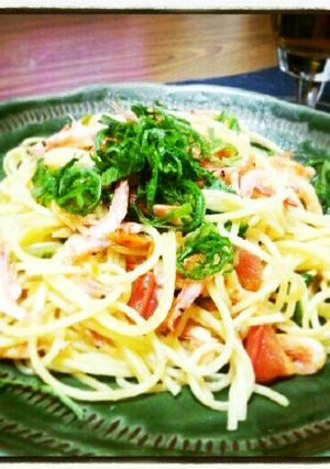 桜エビとレタスのパスタ-レシピのメイン写真