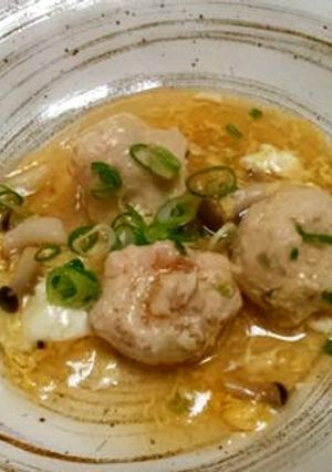 鶏つくね団子のあんかけ-レシピのメイン写真