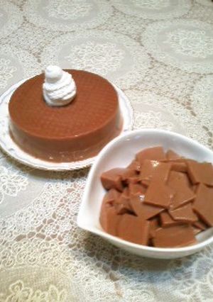 甘さ控えめ(^_-)-☆チョコミルク寒天-レシピのメイン写真