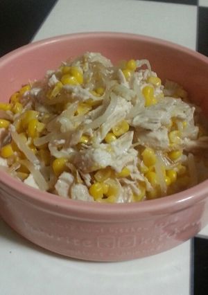 胸肉とコーンともやしのゴママヨサラダ-レシピのメイン写真